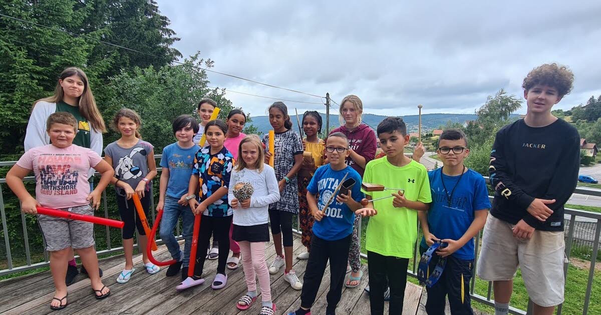 , Vosges Gérardmer : les enfants de la colonie artistique préparent leur « show au bord du lac