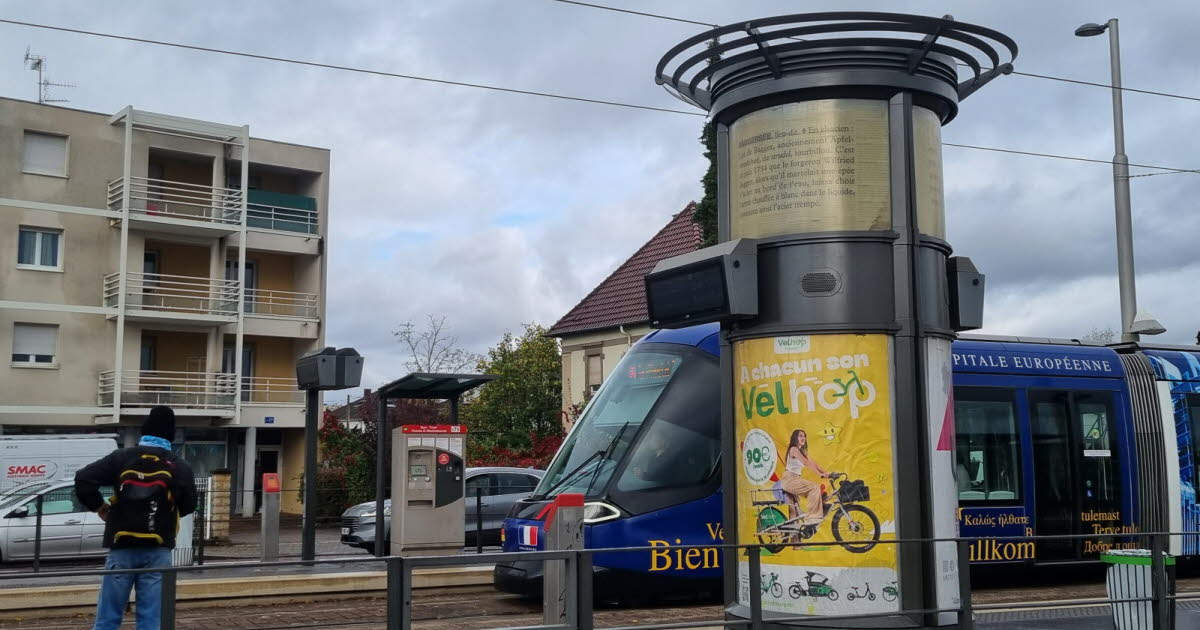 , Strasbourg Tram A : les textes artistiques de l’Oulipo ont disparu